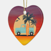 Surfred Retro Keramisch Ornament (Links)