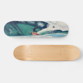 Surfred Surfer Ocean Beach Schaats Board Skateboard (Horizontaal)