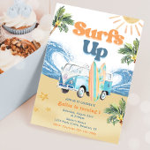 Surfs Up Beach 1er Anniversaire Fête Invitation