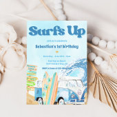 Surfs Up Beach Anniversaire Fête Invitation