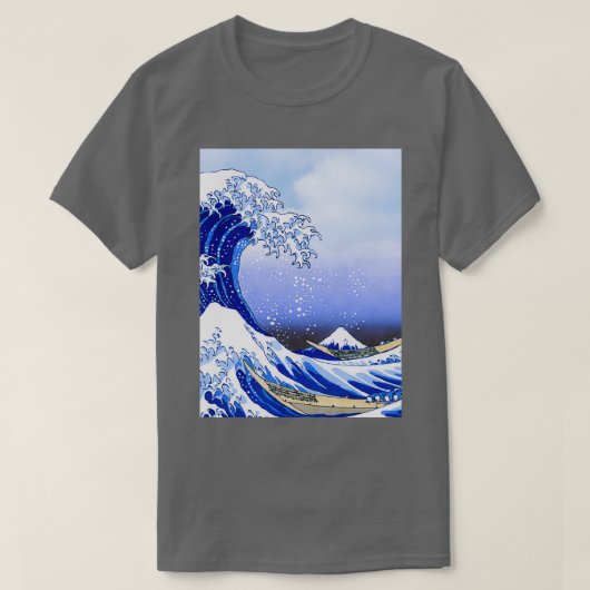 Surfs Up Great Wave Hokusai T-shirt (Design voorkant)