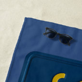 Surfs Up Retro 1969 California License Plate Surf Strandlaken (In situ)