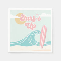Surfs Up Roze Strand Verjaardag