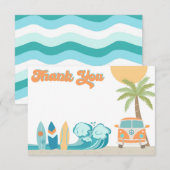 Surf's up Surf Beach Verjaardag Bedankkaartjes Kaart (Voorkant / Achterkant)