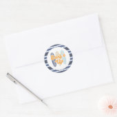 Surf's Up Surfboard Strand Verjaardag Ronde Sticker (Envelop)