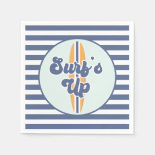 Surf's Up Surfboard Strand Verjaardag Servet