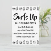 surfs up surfing plage invitations fête d'annivers (Debout devant)
