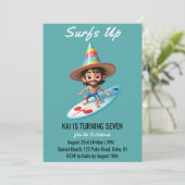 surfs up surfing plage invitations fête d'annivers (Debout devant)