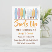 surfs up surfing plage invitations fête d'annivers (Debout devant)