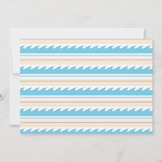 Surf's Up! Vang een golf Surf Blauwe Strand Foto Kaart (Achterkant)