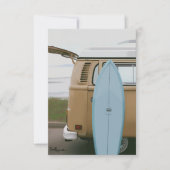 Surfs vers le haut | Carte Surfboard Volkswagen Be (Devant)