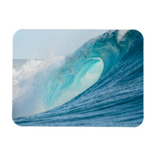 Surfschaatgolven die de rechthoekige magneet breke
