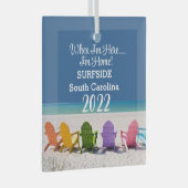 SURFSIDE SOUTH SC BEACH LOVER GIFT ORNAMENT (Voorkant Rechts)