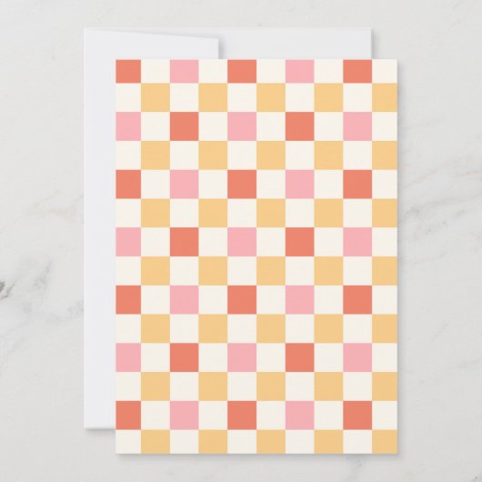 Surft omhoog! Roze Strand Surf Modern Verjaardagsf Kaart (Achterkant)