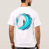 Surft op Pocket T-Shirt (Achterkant)