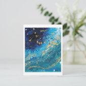 Surft Up Card abstract schilderen Feestdagenkaart (Staand voorkant)