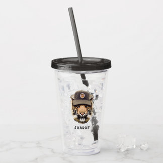 Surftijger | Jouw namen toevoegen Acryl Drinkbeker