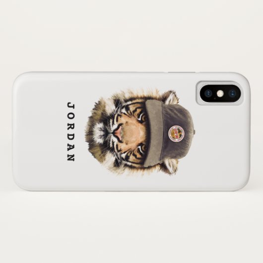 Surftijger | Jouw namen toevoegen Case-Mate iPhone Case (Achterkant (horizontaal))