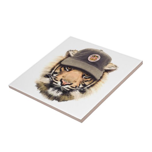 Surftijger Tegeltje (Zijkant)