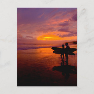 surfzonsondergang briefkaart