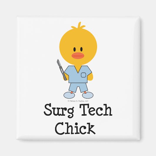 Surg Tech Chick Magnet Magneet (Voorkant)