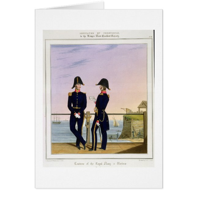 Surgeons, bord 6 van 'Costume of the Royal Navy' (Voorkant)