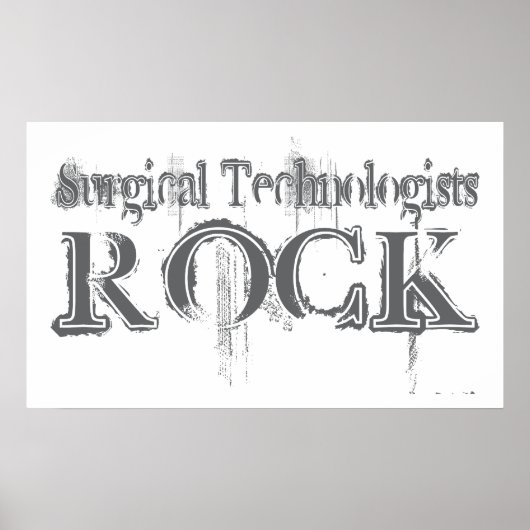 Surgical Technologists Rock Poster (Voorkant)