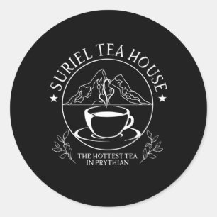 Suriel Tea Co morsen van de thee Fun Tea Drinker t Ronde Sticker