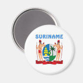 Surinaams wapen magneet (Voorkant / Achterkant)
