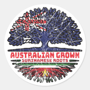 Surinaamse Surinaamse Australische Australië - boo Ronde Sticker
