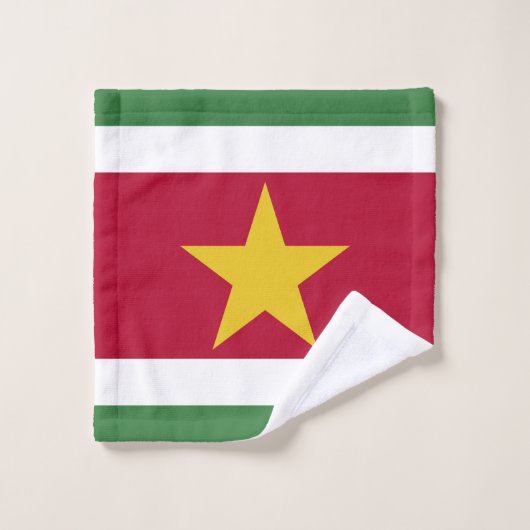 Surinaamse vlag bad handdoek (Wasdoekje)
