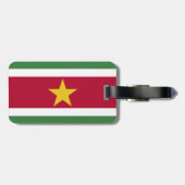 Surinaamse vlag bagagelabel (Achterkant horizontaal)