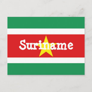 Surinaamse vlag briefkaart