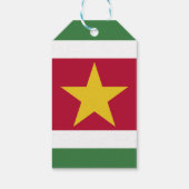 Surinaamse vlag cadeaulabel (Achterkant)