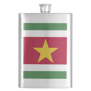 Surinaamse vlag flacon