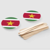 Surinaamse vlag handwaaier (Niet-gemonteerd)