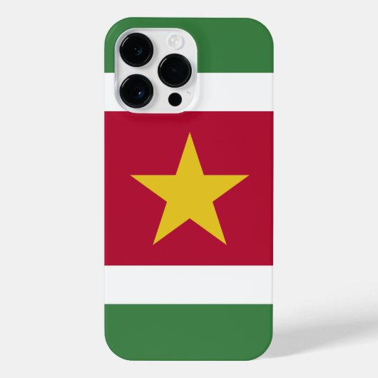 Surinaamse vlag iPhone hoesje (Achterkant)