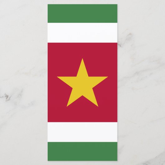 Surinaamse vlag menu (Achterkant)