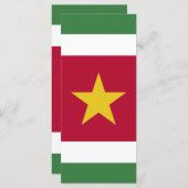 Surinaamse vlag menu (Voorkant / Achterkant)
