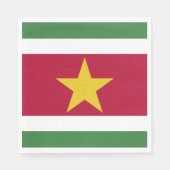 Surinaamse vlag servet (Voorkant)