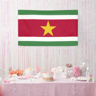 Surinaamse vlag spandoek