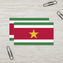 Surinaamse vlag visitekaartje