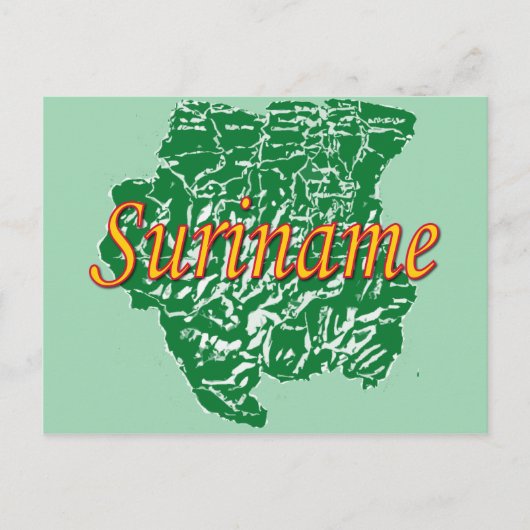 Suriname Briefkaart (Voorkant)