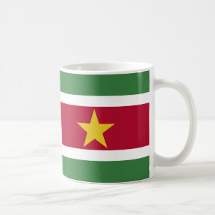 Suriname Drapeau en céramique café Mug