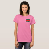 Suriname Drapeau et carte t-shirt (Devant entier)