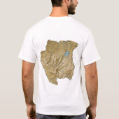 Suriname Drapeau et carte T-shirt (Dos)