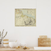 Suriname en Brazilië Poster (Keuken)