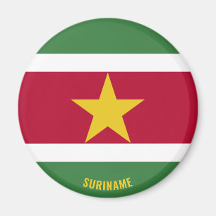 Suriname Flag Charming Patriotic Magnet Magneet
