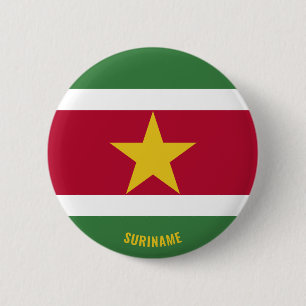 Suriname Flag Cute Patriotic Ronde Button 5,7 Cm