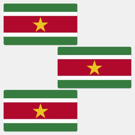 Suriname Flag Labels (Groep)